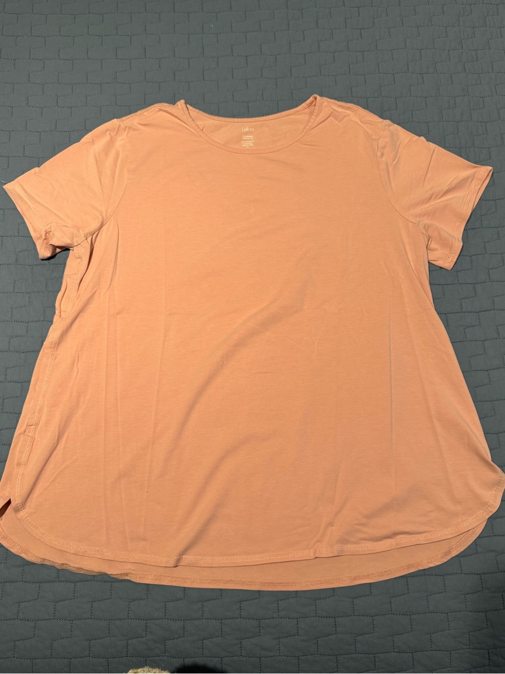 J. Jill Short Sleeve Tee in Soft Peach